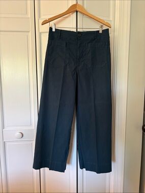 Maeve Wide-Leg Pants in Dark Teal
